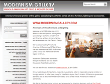 Tablet Screenshot of modernismgallery.com